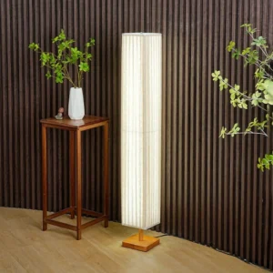 Modern Fabric Arc Floor Lamp with Dimmable LED for Living Room and Bedroom