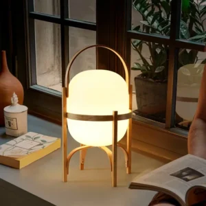 Modern Wooden Arc Floor Lamp with Touch Control for Living Room and Bedroom