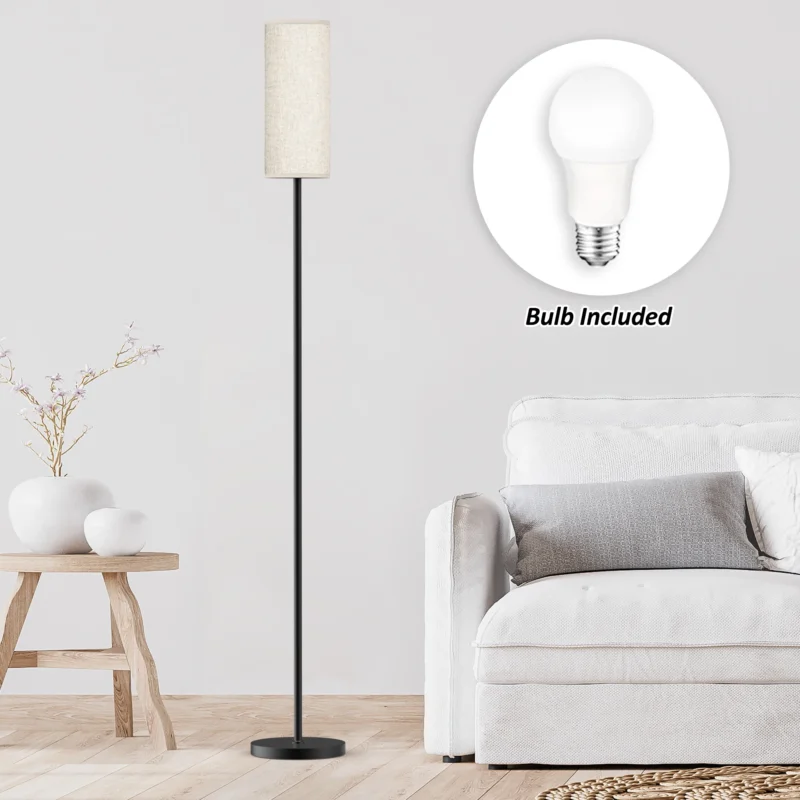 Modern Black Adjustable Arc Floor Lamp with Smart Dimmable LED for Living Room - Image 2