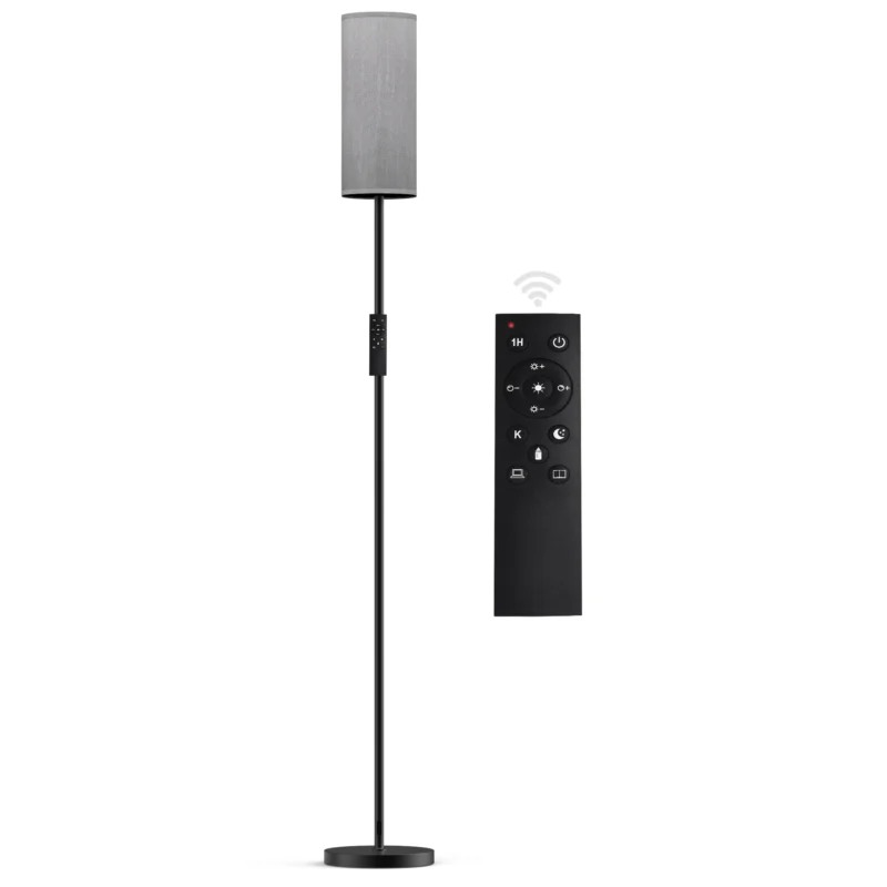 Modern Black Adjustable Arc Floor Lamp with Smart Dimmable LED for Living Room - Image 8