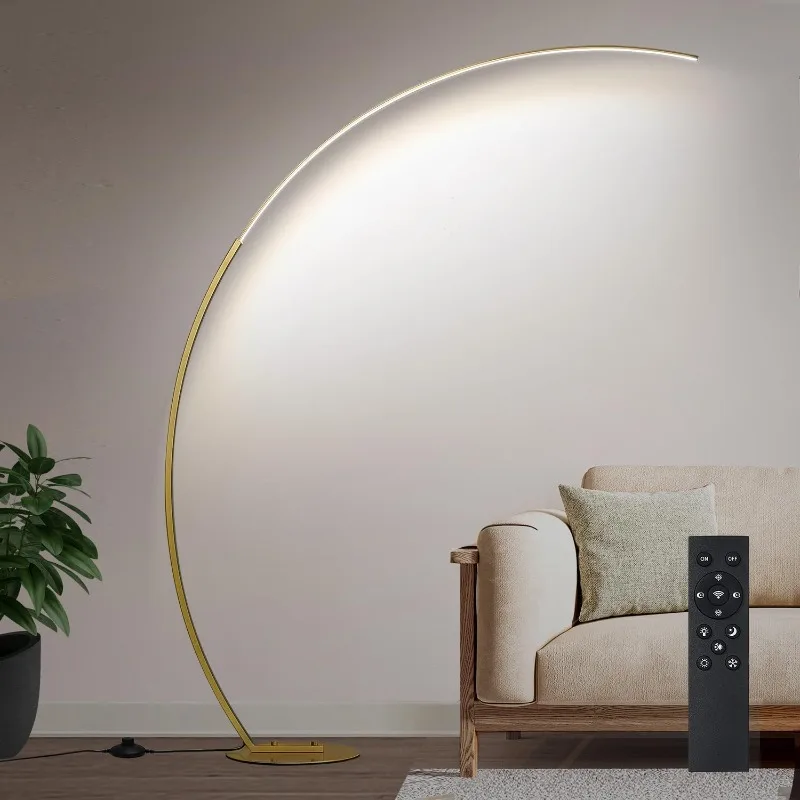 Gold arc lamp with dimmable LED and variable color temperature