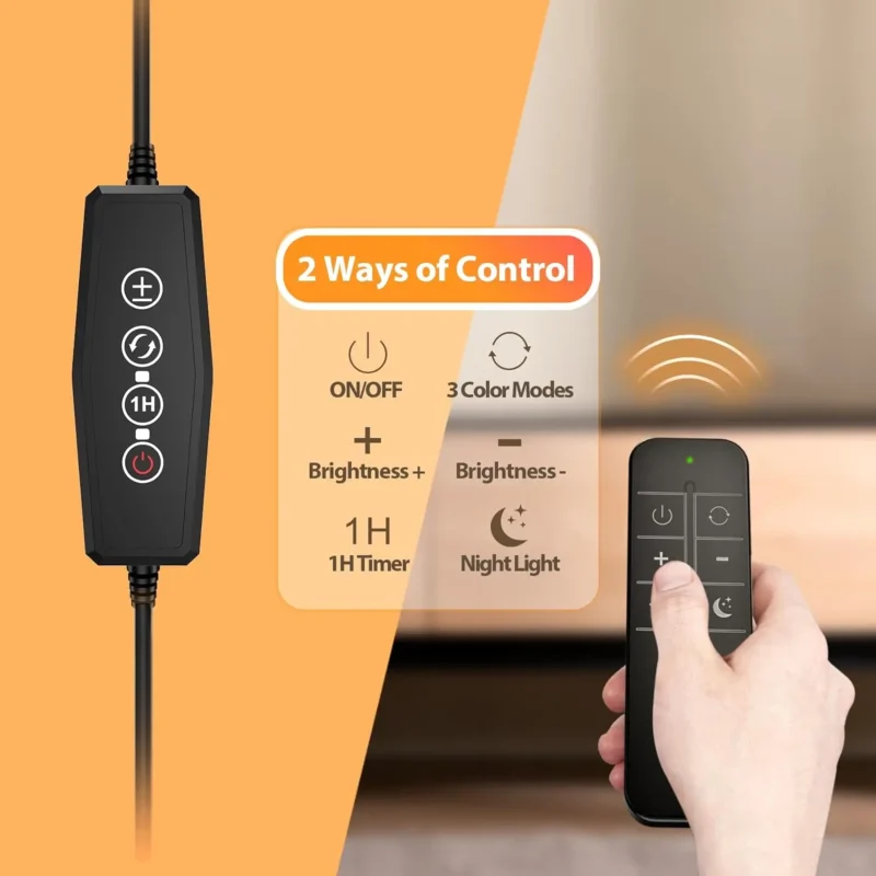 Modern Dimmable LED Gooseneck Floor Lamp with Remote Control for Living Room - Image 5