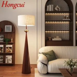 Contemporary Iron Arc Floor Lamp with Fabric Shade for Living Room