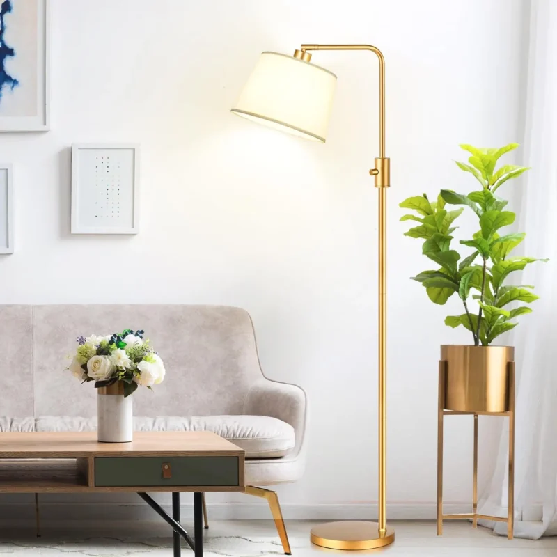 Modern Black Adjustable Arc Floor Lamp with Dimmable LED for Living Room - Image 12