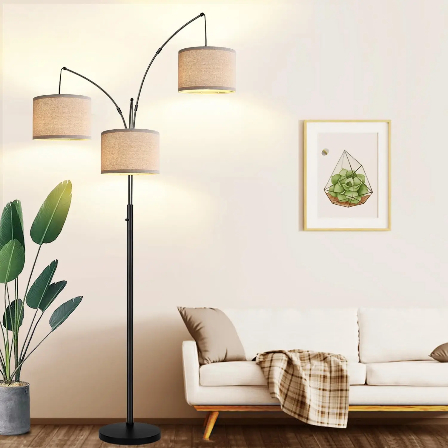 Multi-Light Arc Floor Lamps