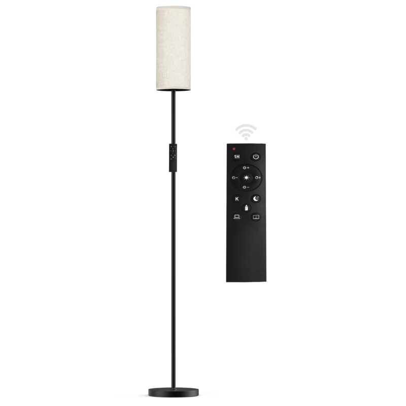 Modern Black Adjustable Arc Floor Lamp with Smart Dimmable LED for Living Room - Image 7