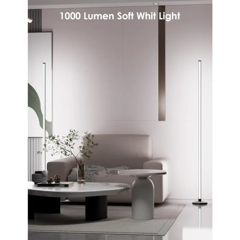 Modern RGB Color-Changing Arc Floor Lamp with Remote Control & Bluetooth App - Image 2