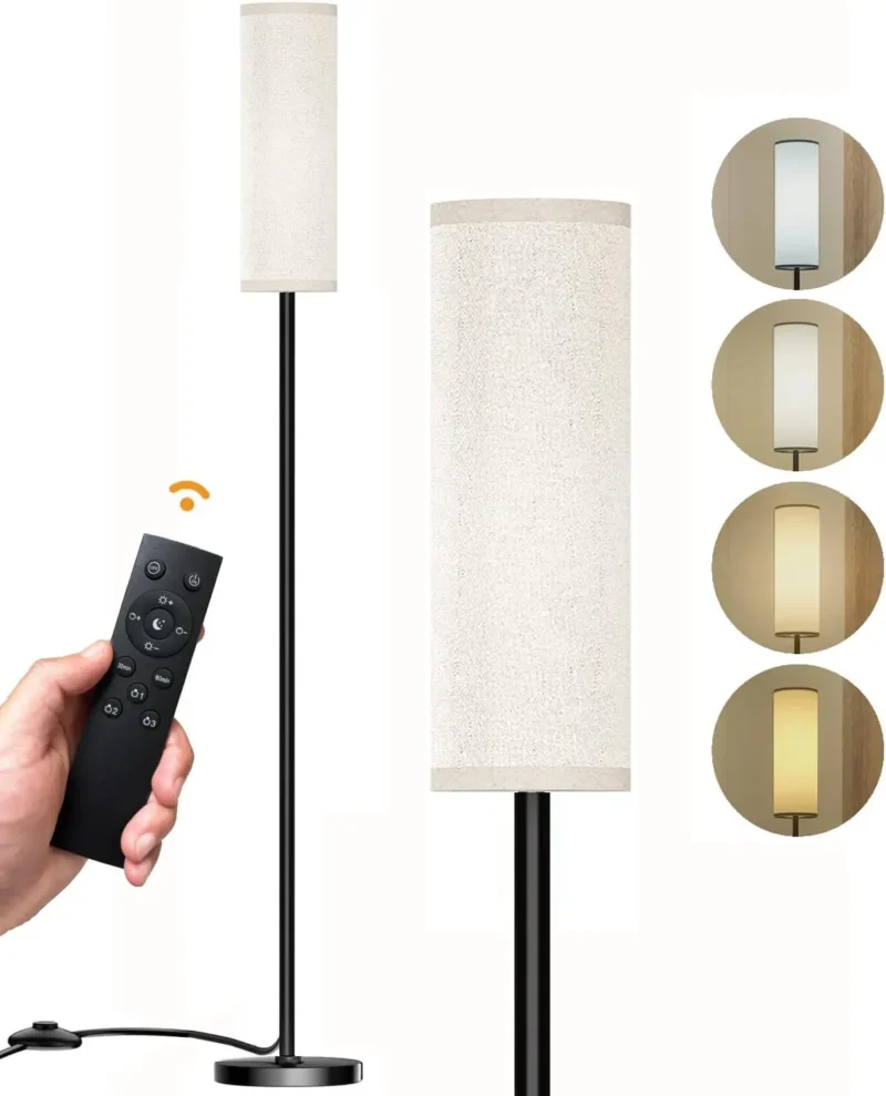 Modern LED Arc Floor Lamp with Remote Control and Dimmable Light for Living Room - Image 10