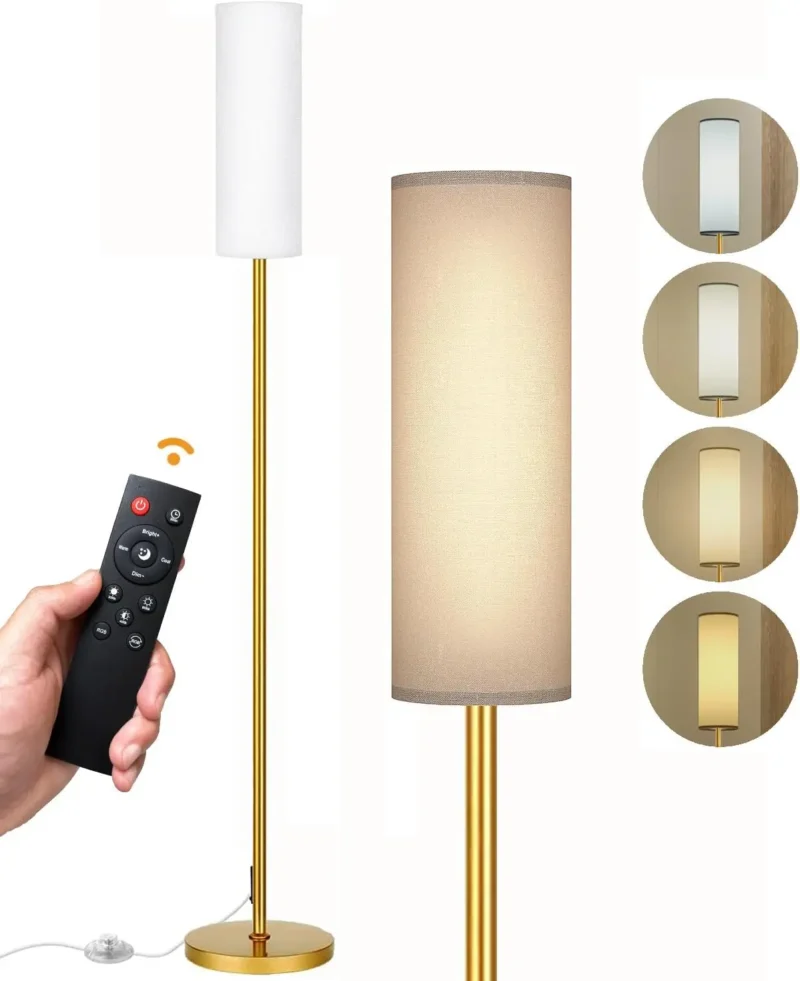 Modern LED Arc Floor Lamp with Remote Control and Dimmable Light for Living Room - Image 12