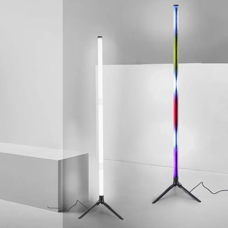 Modern RGB Corner Floor Lamp with Remote Control and USB Charging for Living Room - Image 6