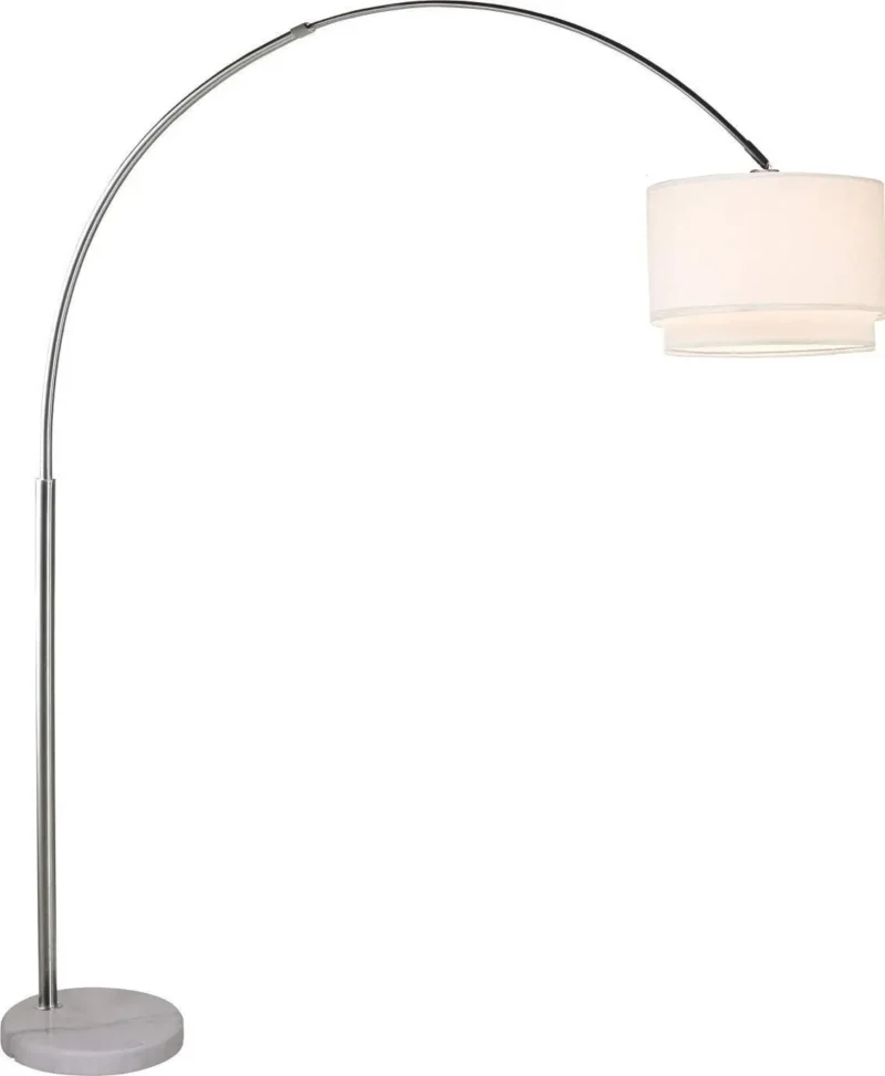 Modern Black Adjustable Arc Floor Lamp with LED Lighting for Living Room - Image 9