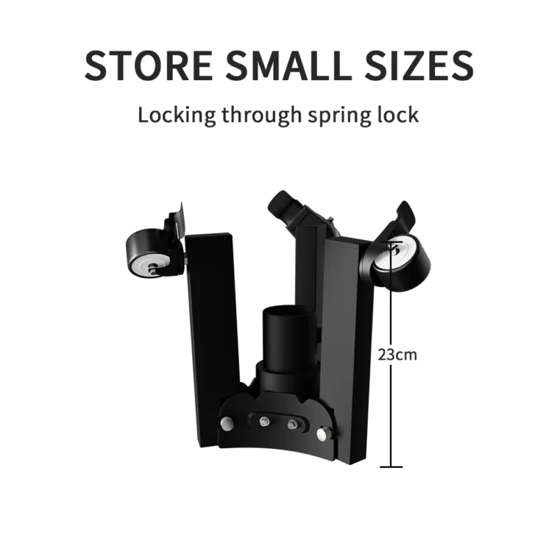 Professional Metal Photography Arc Floor Stand with Wheeled Base for Studio Lighting - Image 5