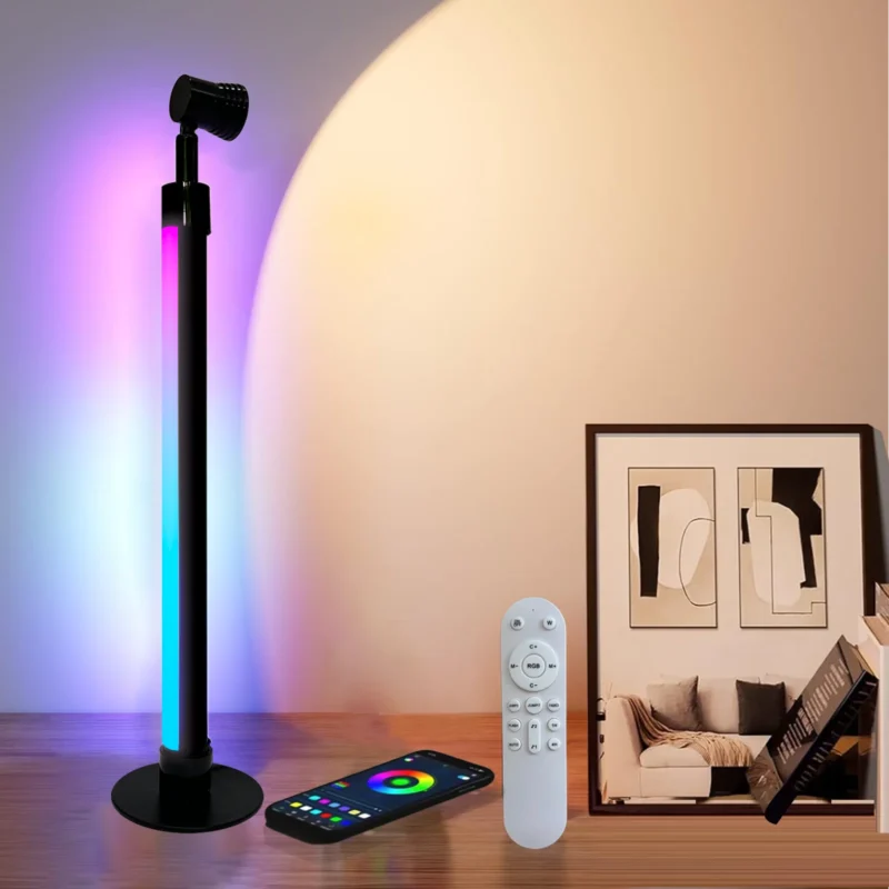 Modern RGB Corner Floor Lamp with Smart App Control and 16 Million Colors - Image 8