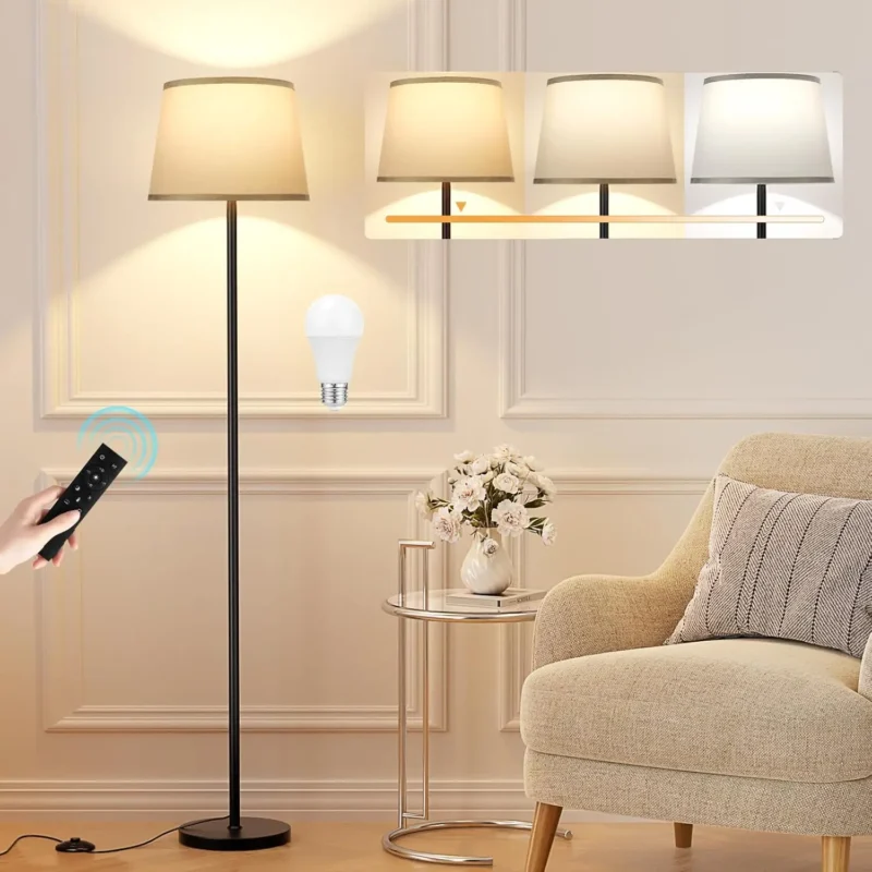 Modern Adjustable Black Arc Floor Lamp with Foot Switch for Living Room - Image 12