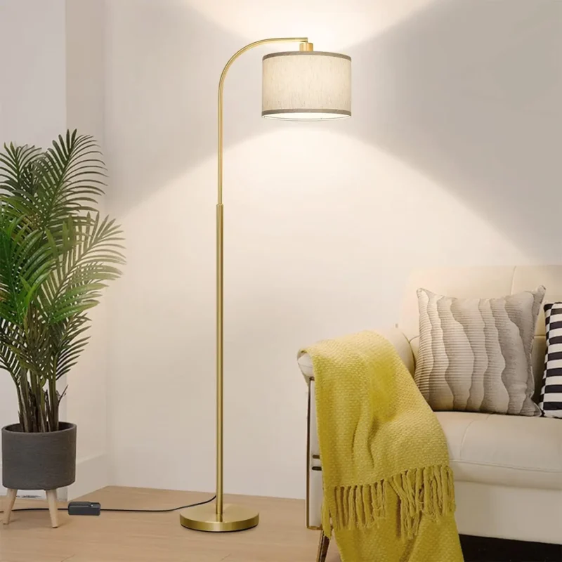 Modern Black Adjustable Arc Floor Lamp with Dimmable Feature for Living Room - Image 9