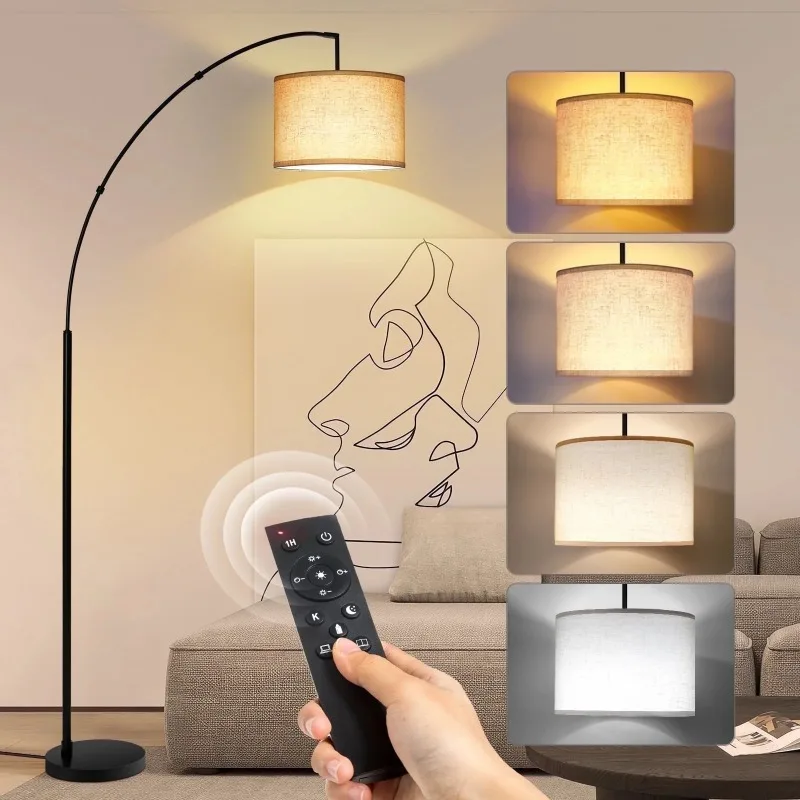 Modern floor lamp with dimmable settings ideal for focused reading