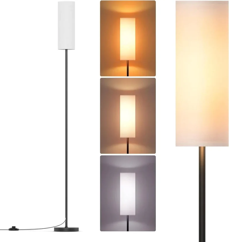 Modern LED Arc Floor Lamp with 4 Color Temperatures and Remote Control - Image 7