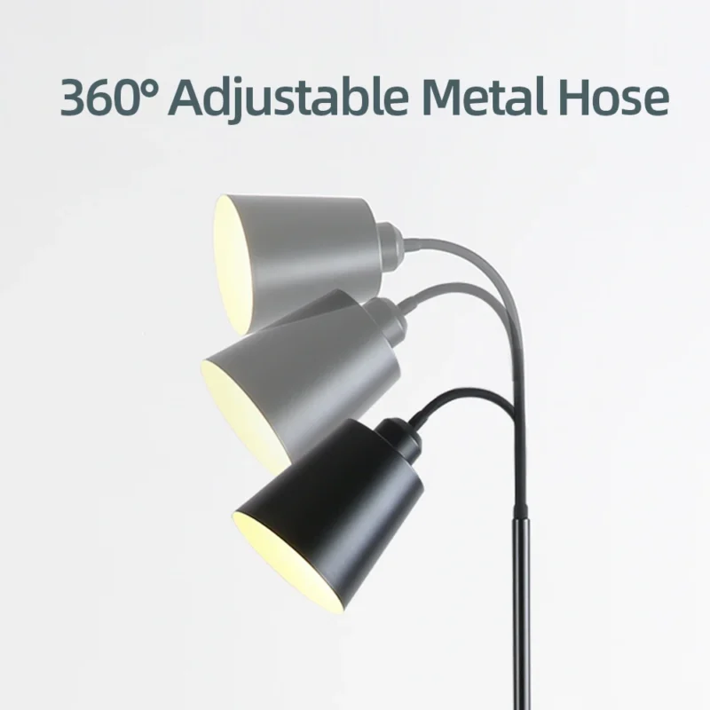 Modern Adjustable Gooseneck Arc Floor Lamp with LED Lighting for Living Room - Image 4