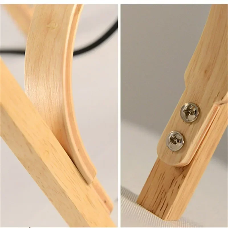 Modern wooden arc floor lamp showing aesthetic appeal without traditional arc lamp disadvantages