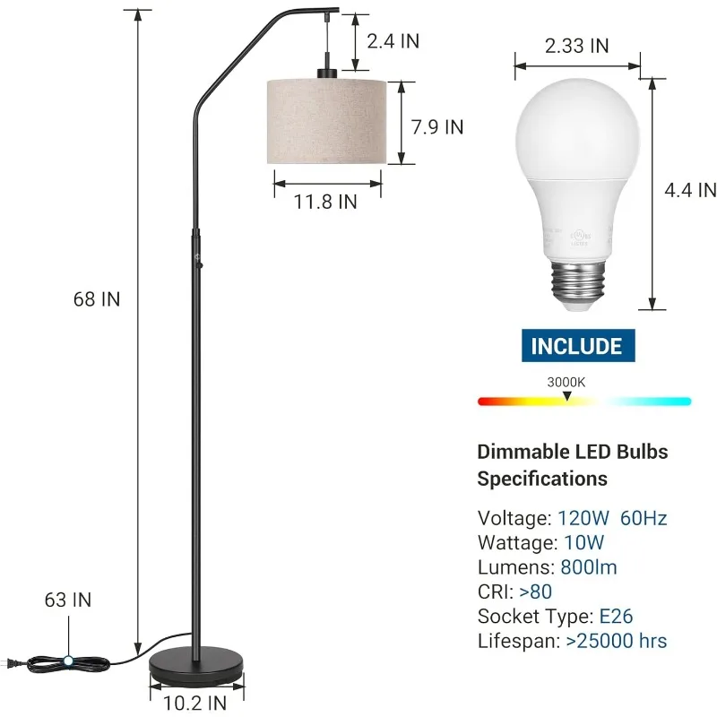 Floor cord protector system for arc lamp cables showing low-profile design
