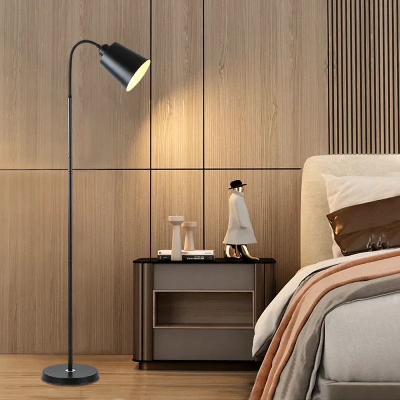 Modern Adjustable Gooseneck Arc Floor Lamp with LED Lighting for Living Room - Image 3