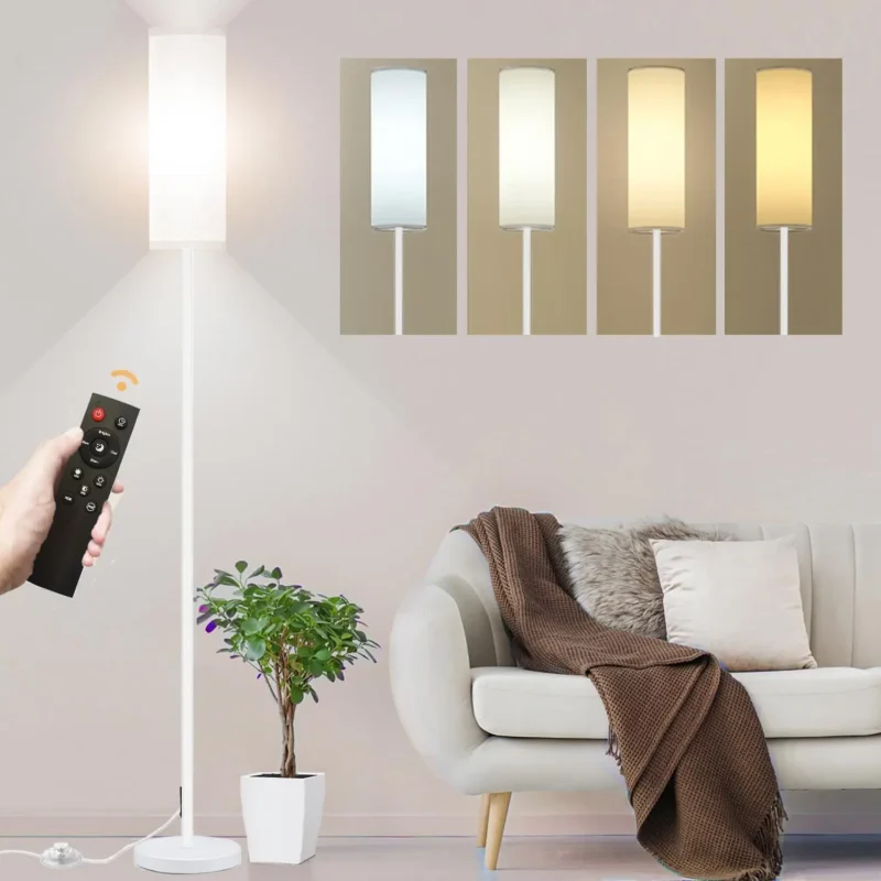 Modern LED Arc Floor Lamp with Remote Control and Dimmable Light for Living Room - Image 13