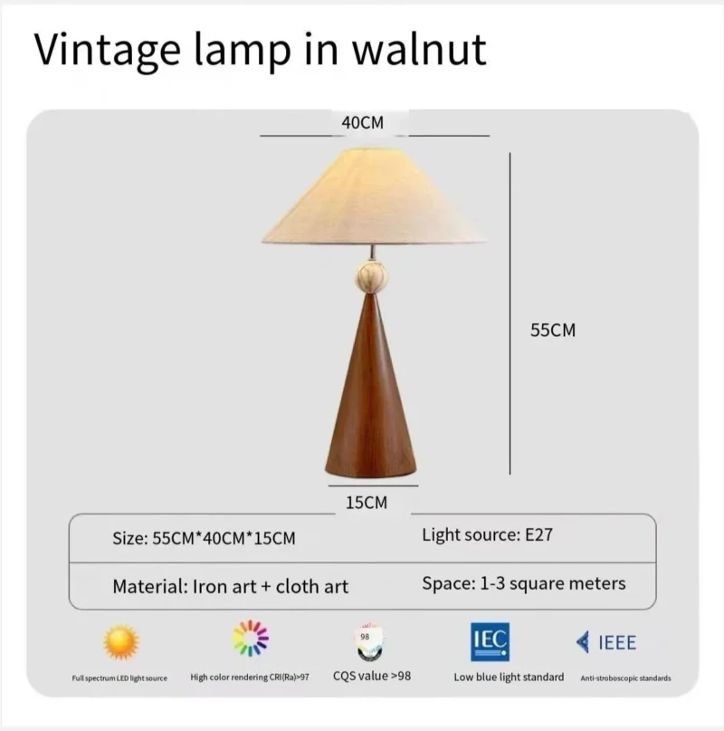 Zen Minimalist Solid Wood Floor Lamp with Fabric Shade for Living Room - Image 8