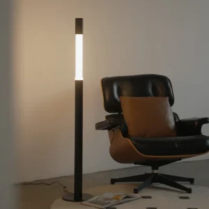 Modern Aluminum Arc Floor Lamp with Touch Sensor Dimming for Living Room