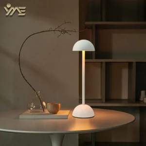Minimalist Mushroom Table Lamp with Dimmable LED for Bedroom & Living Room