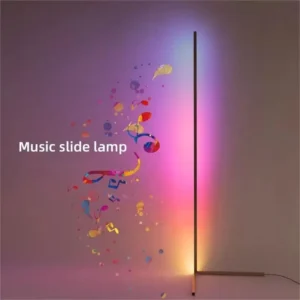 Modern RGB Smart Arc Floor Lamp with Music Sync and Remote Control