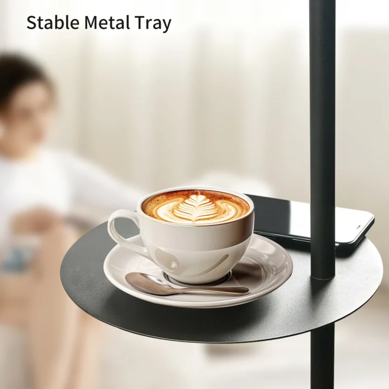 Modern Chrome Arc Floor Lamp with 3 Color Temperatures and Remote Control for Bedroom - Image 4