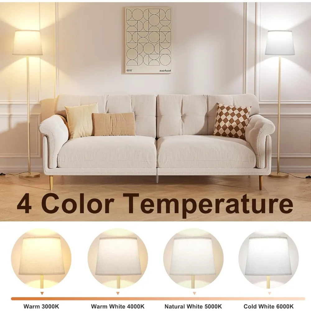 Modern adjustable arc floor lamp showcasing key structural components