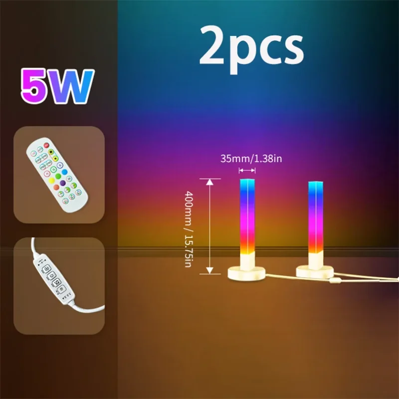 Modern RGB Corner Floor Lamp with Smart App Control for Gaming and Living Room - Image 9