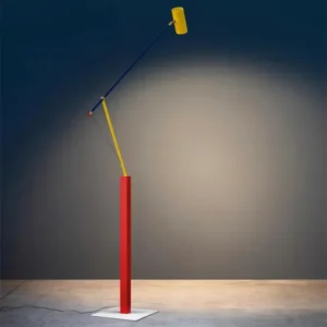 Modern Rainbow Arc Floor Lamp with Adjustable Height for Kids Bedroom