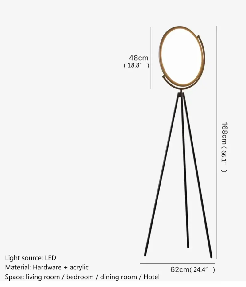 Nordic Iron Arc Floor Lamp with Glass Shade for Living Room and Bedroom - Image 5