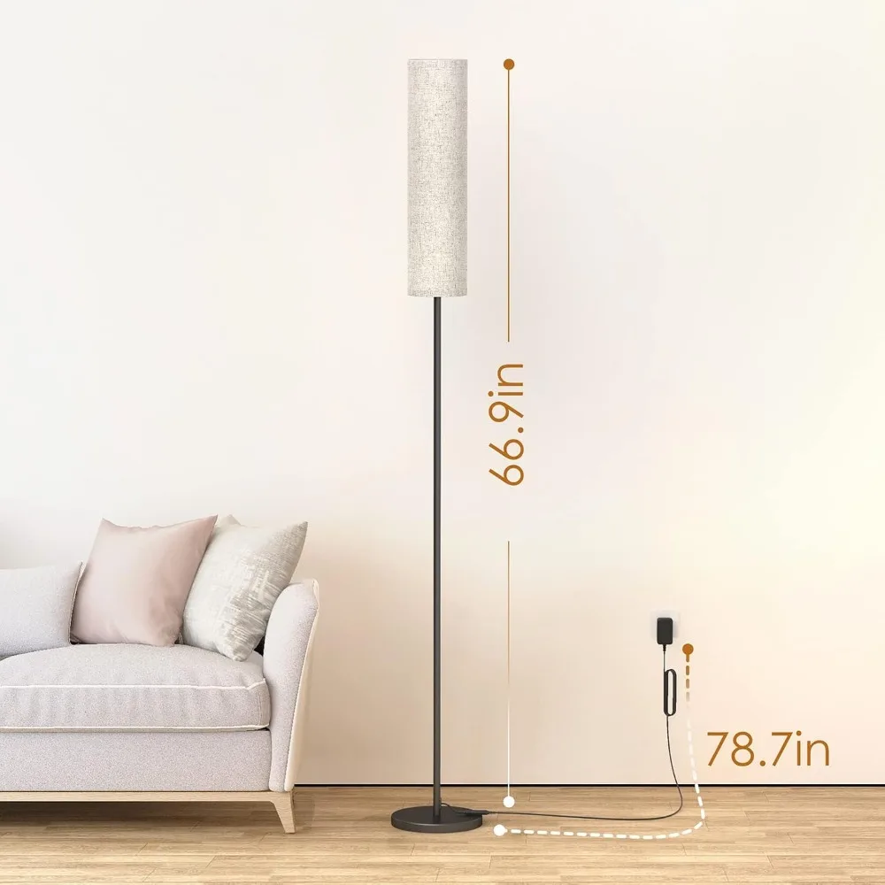 Modern multi-arm arc floor lamp with adjustable features for versatile lighting control