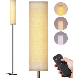 Modern LED Arc Floor Lamp with 4 Color Temperatures and Remote Control