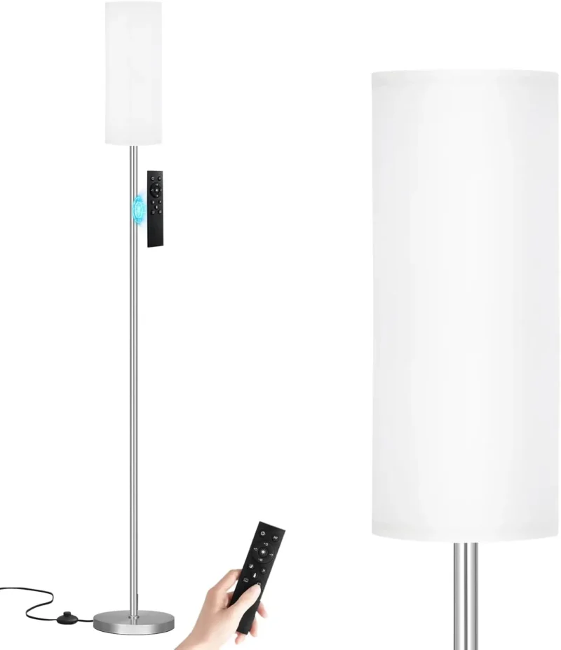 Modern Remote Control Arc Floor Lamp with Dimmable Settings for Living Room - Image 13